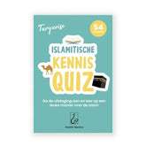 Turquoise islamitische kennis quiz kaarten voor het testen van islamitische kennis